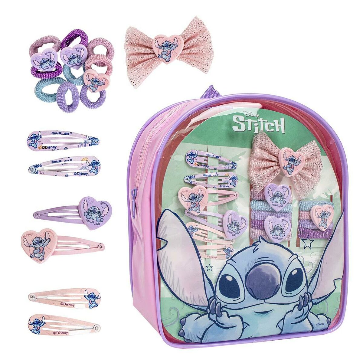 Rucsac pentru Copii cu Accesorii pentru Păr Stitch Multicolor - Jucarii si jocuri, Imitații de jocuri