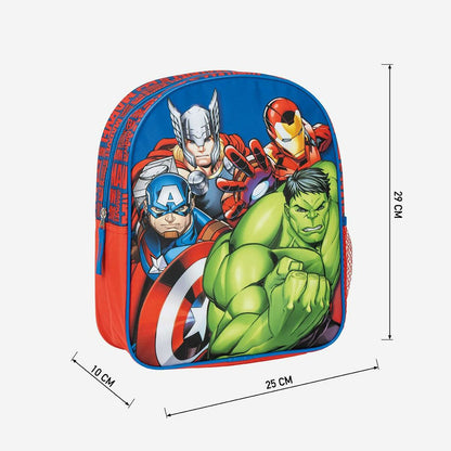 Ghiozdan The Avengers Albastru 25,0 x 20,0 x 30,0 cm - Birou și papetărie, Material școlar și educațional
