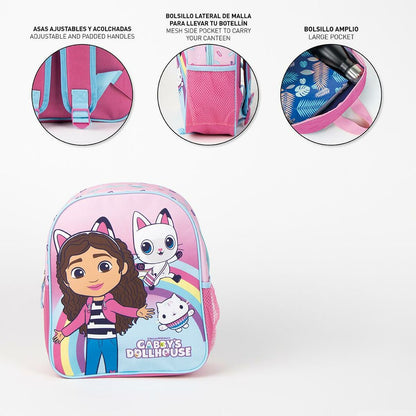 Ghiozdan Gabby's Dollhouse Roz 25,0 x 20,0 x 30,0 cm - Birou și papetărie, Material școlar și educațional