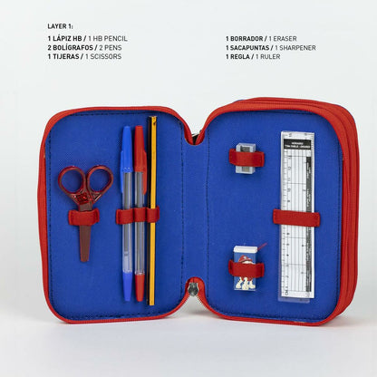 Penar Triplu The Paw Patrol Albastru 12,5 x 6,5 x 19,5 cm - Birou și papetărie, Material școlar și educațional