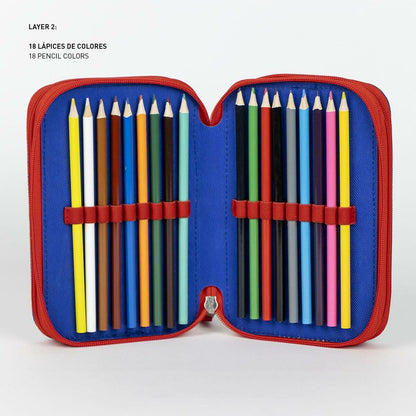 Penar Triplu The Paw Patrol Albastru 12,5 x 6,5 x 19,5 cm - Birou și papetărie, Material școlar și educațional