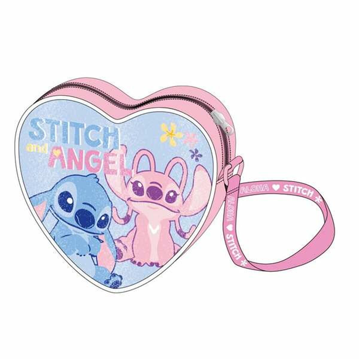 Geantă Bandulieră Stitch Roz 15,0 x 14,0 x 4,0 cm - Bagaje, Genți de mână