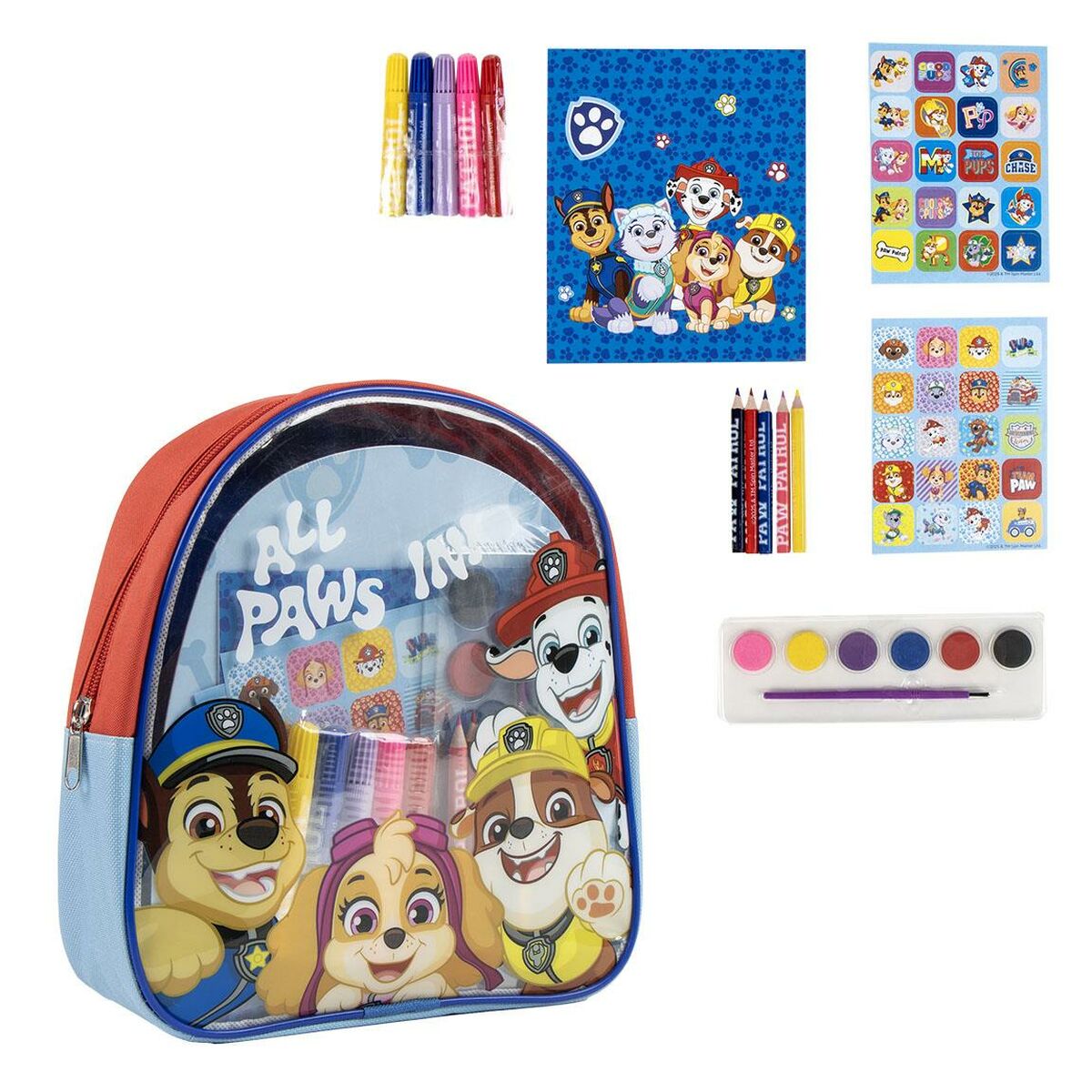 Rucsac de copii pentru desen The Paw Patrol Roșu 22 x 23 x 7 cm - Birou și papetărie, Arte și Meserii