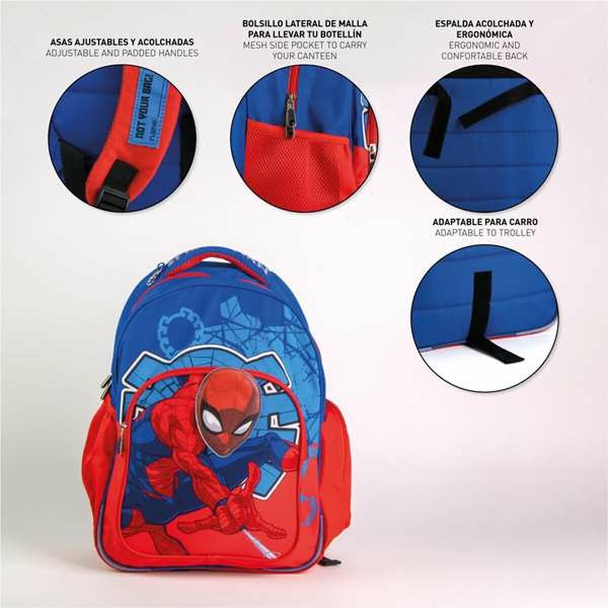 Ghiozdan Spider-Man Albastru - Birou și papetărie, Material școlar și educațional