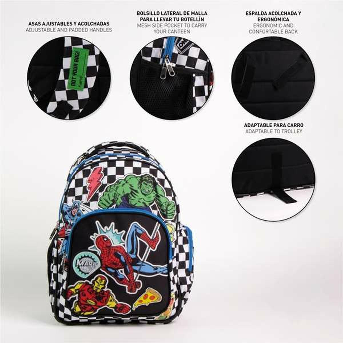 Ghiozdan The Avengers Negru - Birou și papetărie, Material școlar și educațional