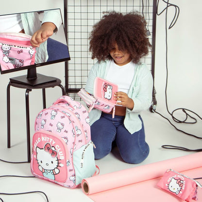 Ghiozdan Hello Kitty Roz 32 x 42 x 20 cm - Birou și papetărie, Material școlar și educațional
