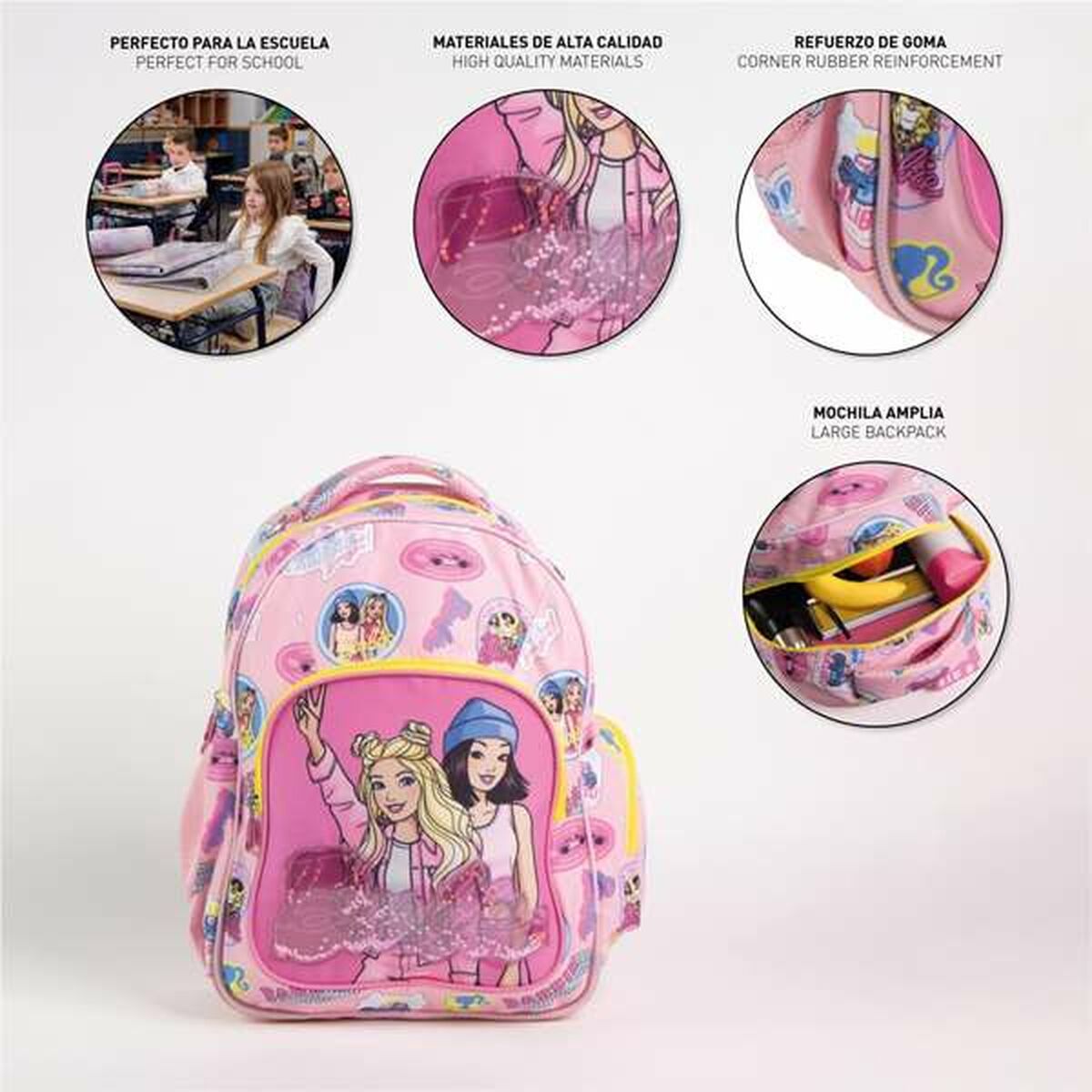 Ghiozdan Barbie Fucsia - Birou și papetărie, Material școlar și educațional