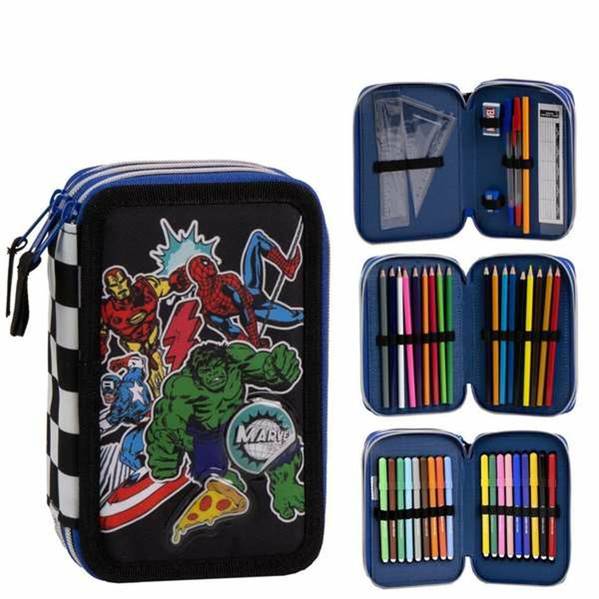 Penar The Avengers Negru 12,5 x 6,5 x 19,5 cm - Birou și papetărie, Material școlar și educațional