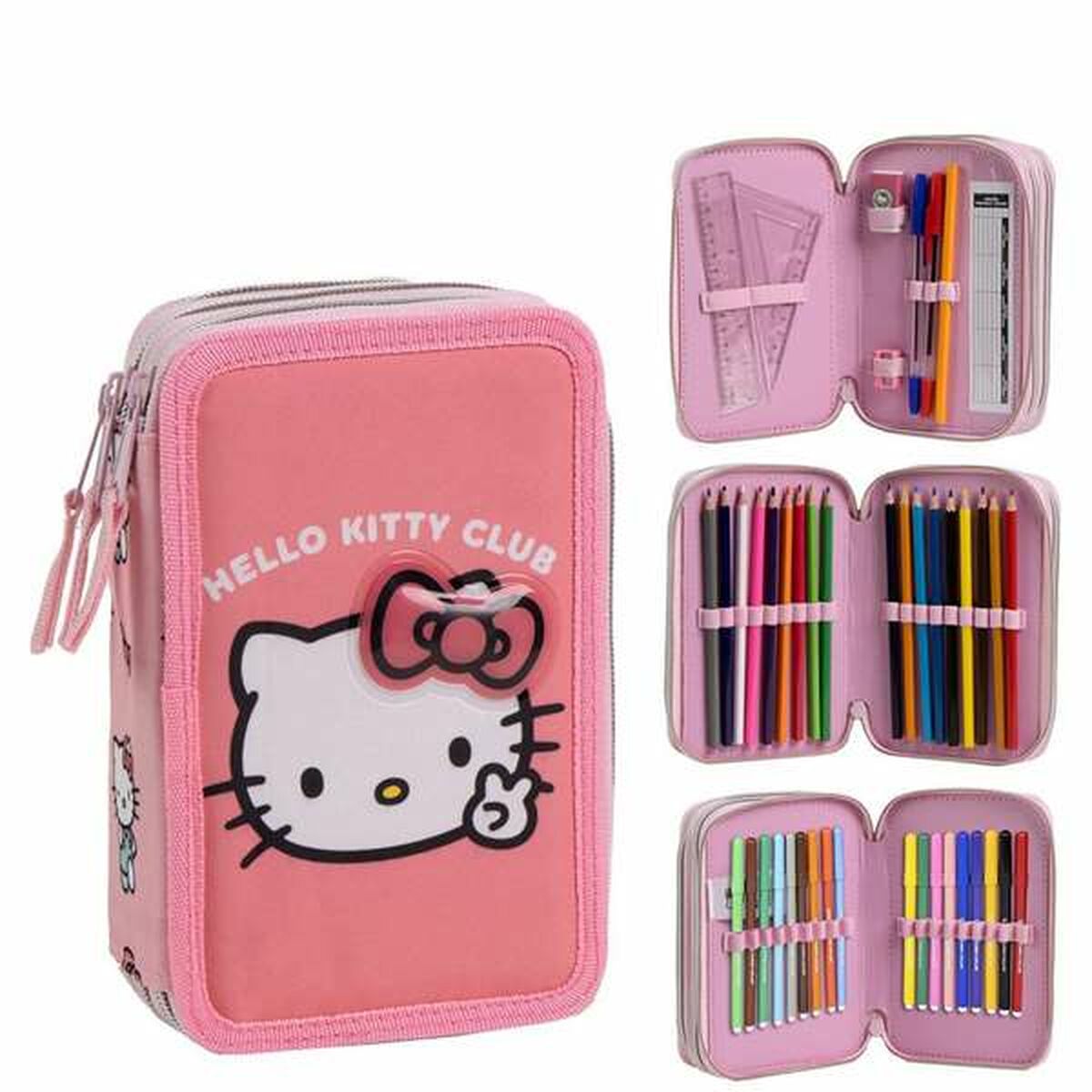 Penar Hello Kitty Roz 12,5 x 6,5 x 19,5 cm - Birou și papetărie, Material școlar și educațional