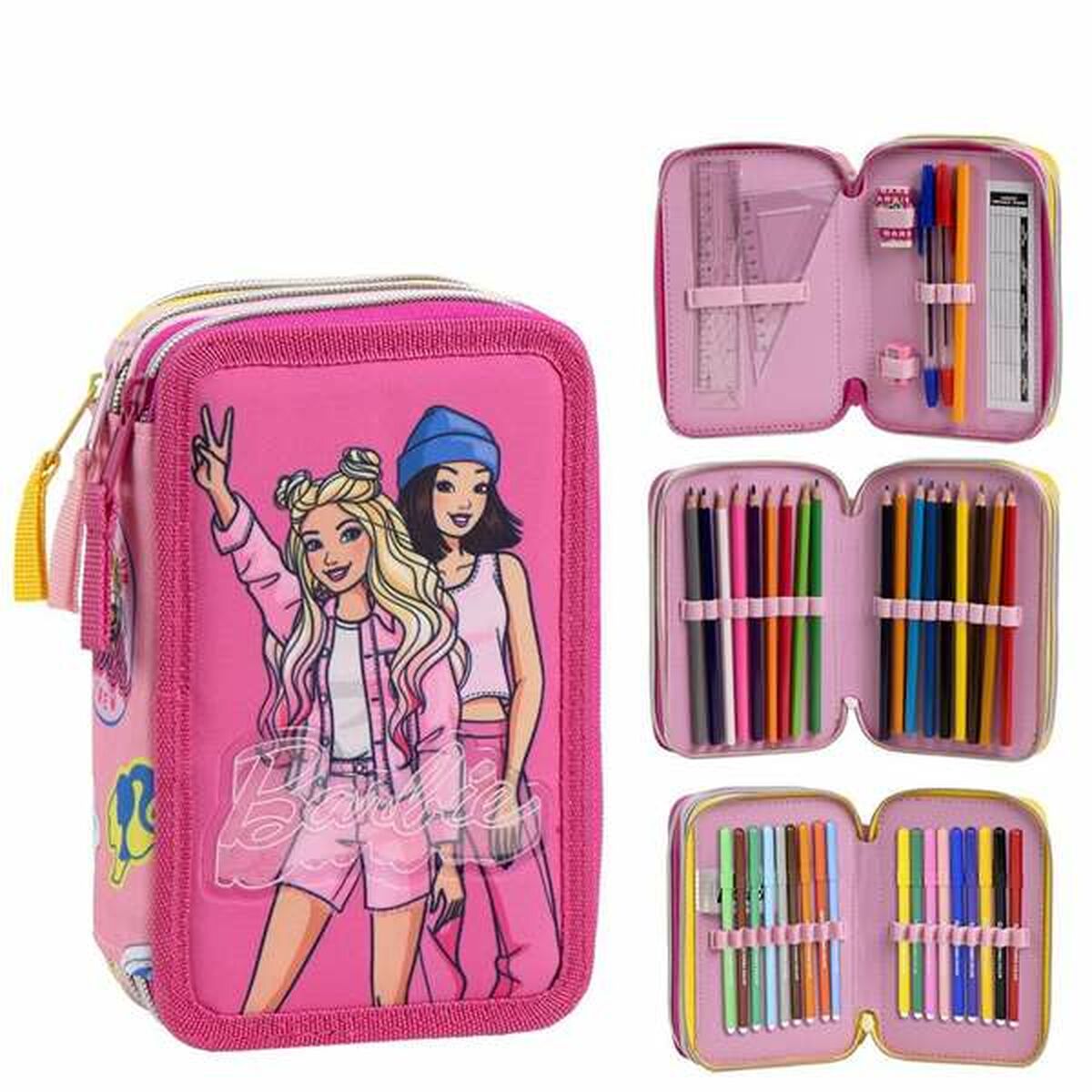 Penar Barbie Fucsia 12,5 x 6,5 x 19,5 cm - Birou și papetărie, Material școlar și educațional