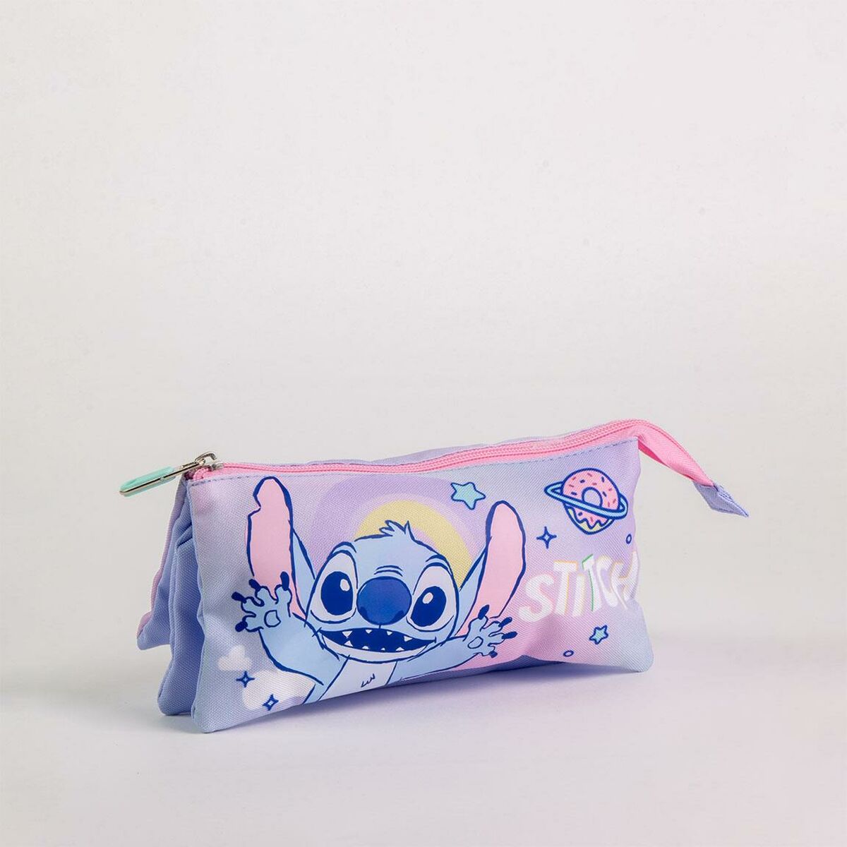 Penar triplu Stitch Liliachiu 12 x 3 x 22,5 cm - Birou și papetărie, Material școlar și educațional