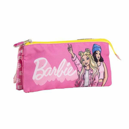 Penar triplu Barbie Fucsia 2,2 x 1,1 x 22,5 cm - Birou și papetărie, Material școlar și educațional
