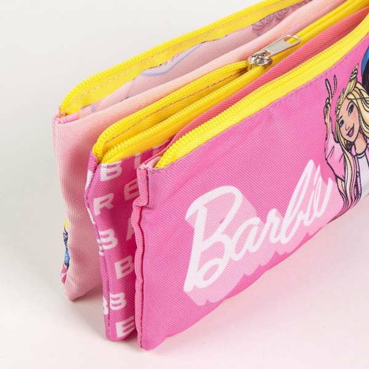 Penar triplu Barbie Fucsia 2,2 x 1,1 x 22,5 cm - Birou și papetărie, Material școlar și educațional
