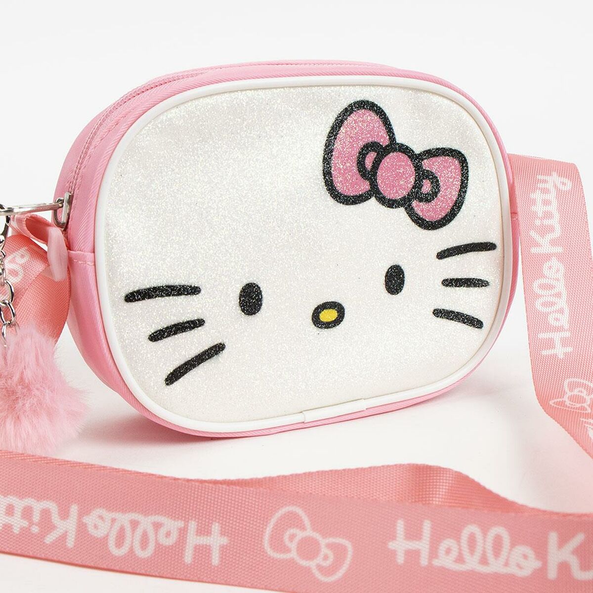 Geantă Bandulieră Hello Kitty Roz 14,5 x 10,5 x 4,0 cm - Bagaje, Genți de mână
