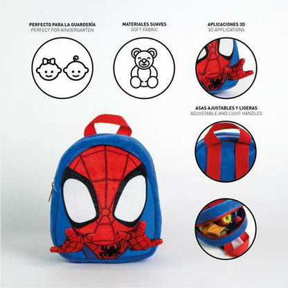 Ghiozdan Spidey Albastru 18 x 22 x 4 cm - Birou și papetărie, Material școlar și educațional