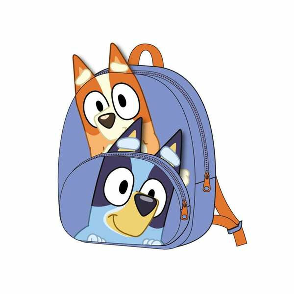 Ghiozdan Bluey Albastru 18 x 22 x 4 cm - Birou și papetărie, Material școlar și educațional