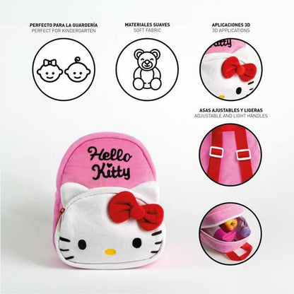 Rucsac pentru Copii Hello Kitty Roz 18 x 22 x 4 cm - Birou și papetărie, Material școlar și educațional