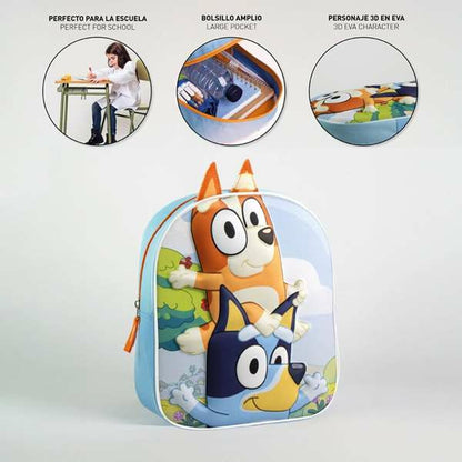 Ghiozdan 3D Bluey Albastru - Birou și papetărie, Material școlar și educațional