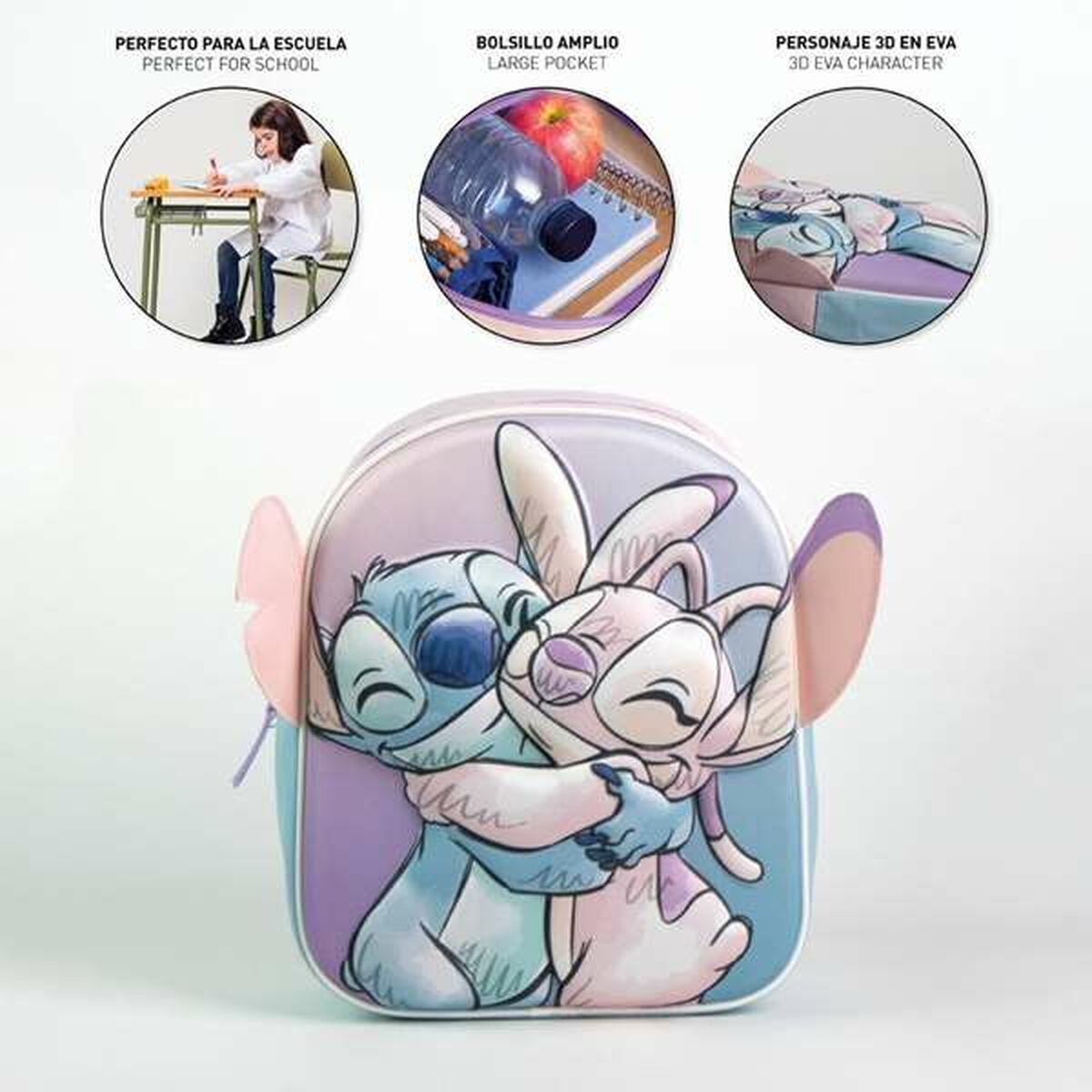 Ghiozdan Stitch Albastru - Birou și papetărie, Material școlar și educațional