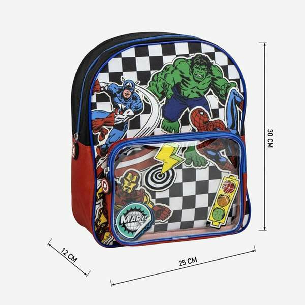 Ghiozdan The Avengers Negru - Birou și papetărie, Material școlar și educațional
