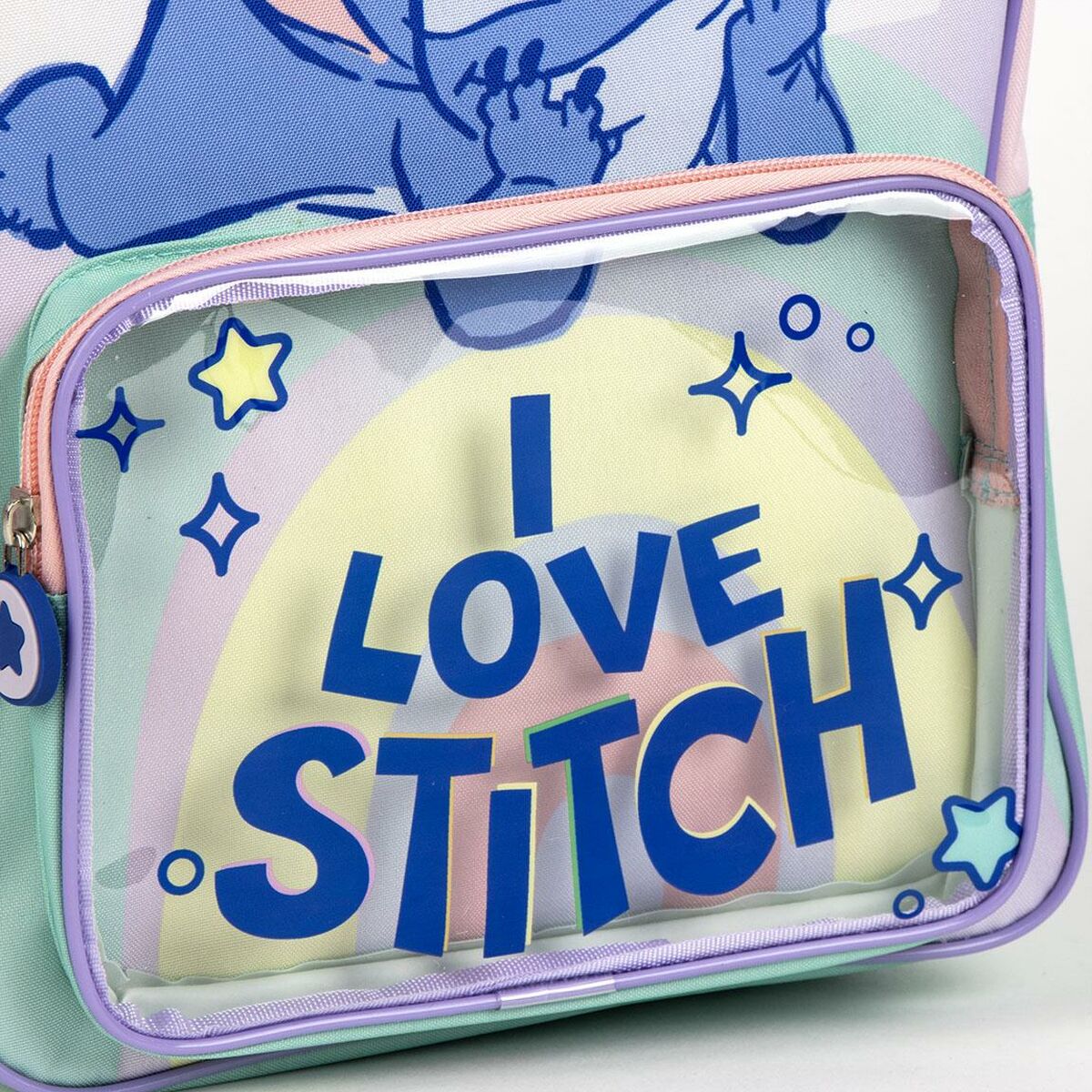 Ghiozdan Stitch Liliachiu 25 x 30 x 12 cm - Birou și papetărie, Material școlar și educațional