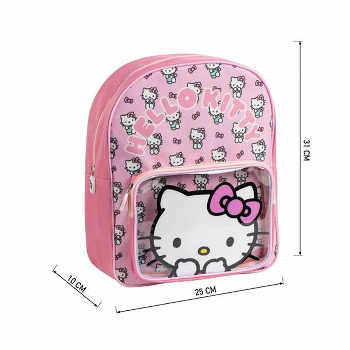 Ghiozdan Hello Kitty Roz - Birou și papetărie, Material școlar și educațional