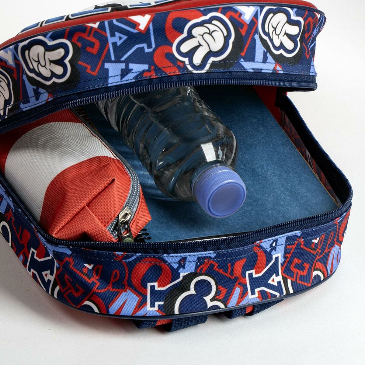 Ghiozdan Mickey Mouse Roșu 25,0 x 31,0 x 10,0 cm - Birou și papetărie, Material școlar și educațional