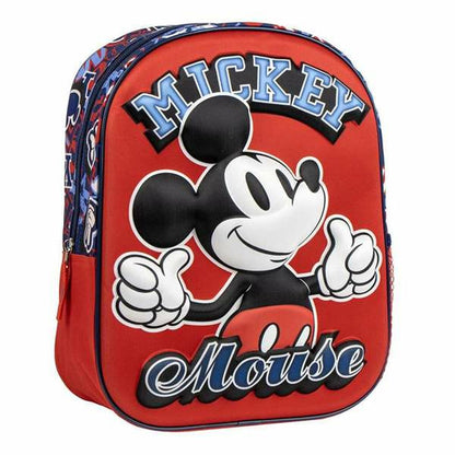 Ghiozdan Mickey Mouse Roșu 25,0 x 31,0 x 10,0 cm - Birou și papetărie, Material școlar și educațional