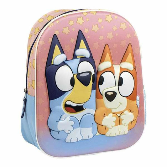 Ghiozdan 3D Bluey Roz 25,0 x 31,0 x 10,0 cm - Birou și papetărie, Material școlar și educațional