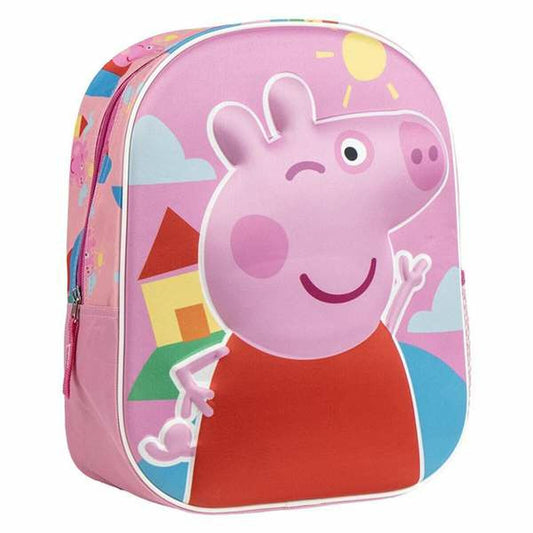 Ghiozdan 3D Peppa Pig Roz 25,0 x 31,0 x 10,0 cm - Birou și papetărie, Material școlar și educațional