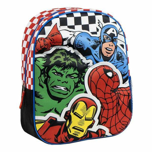 Ghiozdan 3D The Avengers Negru 25,0 x 31,0 x 10,0 cm - Birou și papetărie, Material școlar și educațional