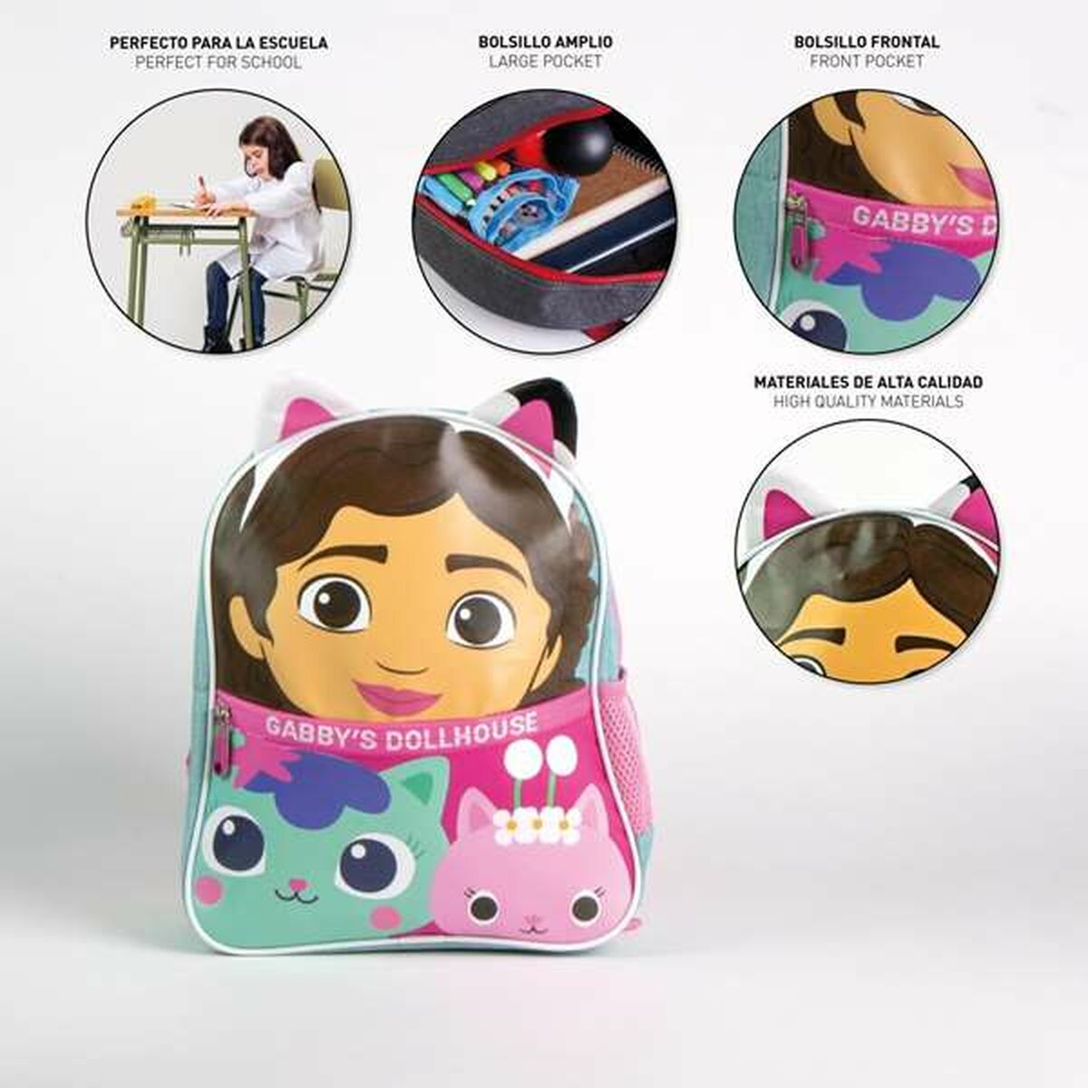 Rucsac pentru Copii Gabby's Dollhouse Liliachiu - Birou și papetărie, Material școlar și educațional