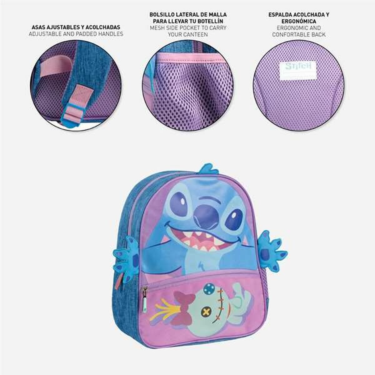 Ghiozdan Stitch Albastru - Birou și papetărie, Material școlar și educațional