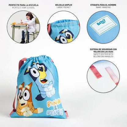 Geantă Rucsac cu Bretele Bluey Albastru 27 x 33 cm - Birou și papetărie, Material școlar și educațional