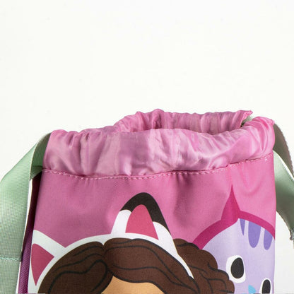 Geantă Rucsac cu Bretele Gabby's Dollhouse Roz 27 x 33 x 1 cm - Birou și papetărie, Material școlar și educațional