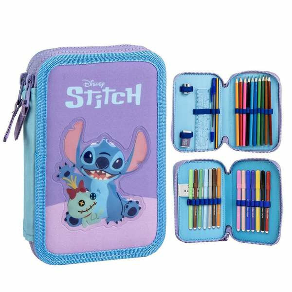 Penar Stitch 12,5 x 19,5 x 4,5 cm - Birou și papetărie, Material școlar și educațional