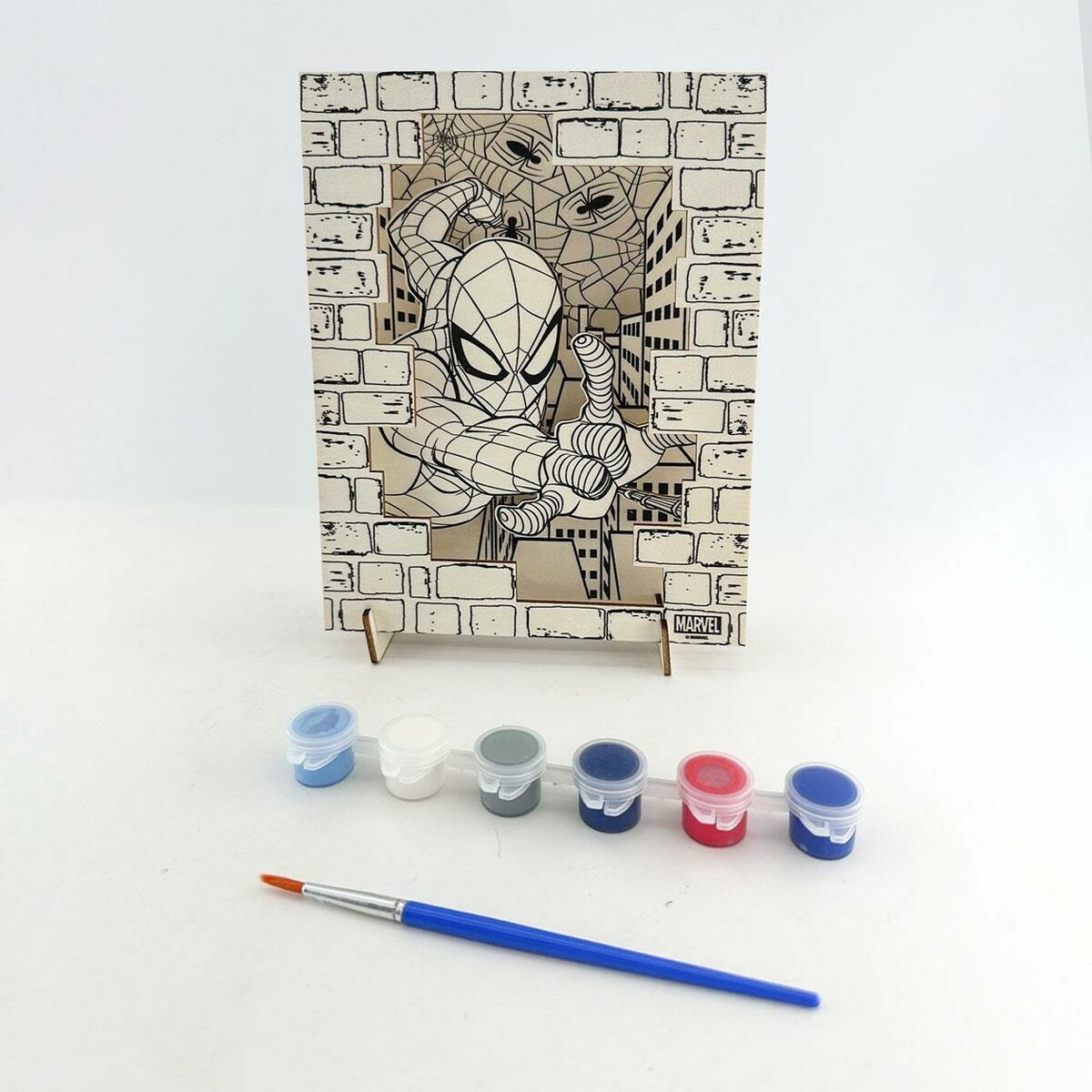 Set pentru Lucru Manual Spider-Man Lemn - Jucarii si jocuri, Activități creative