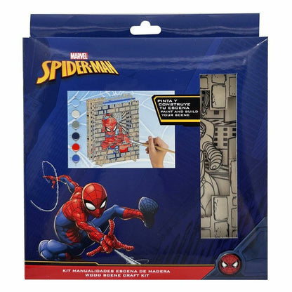 Set pentru Lucru Manual Spider-Man Lemn - Jucarii si jocuri, Activități creative