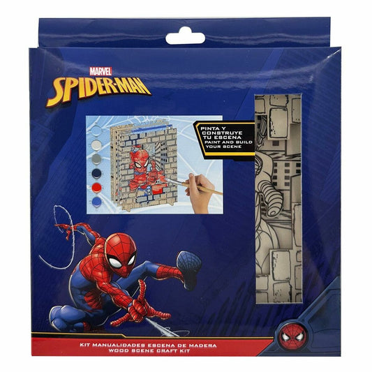 Set pentru Lucru Manual Spider-Man Lemn - Jucarii si jocuri, Activități creative