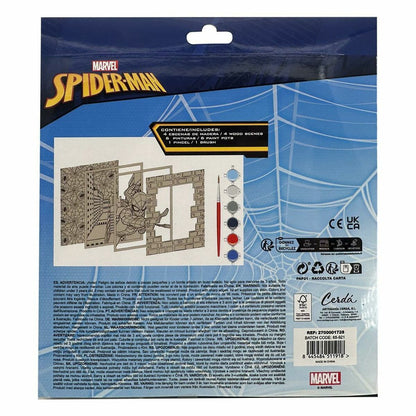 Set pentru Lucru Manual Spider-Man Lemn - Jucarii si jocuri, Activități creative