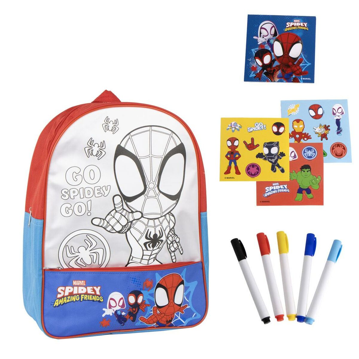 Ghiozdan Spidey Roșu - Birou și papetărie, Material școlar și educațional