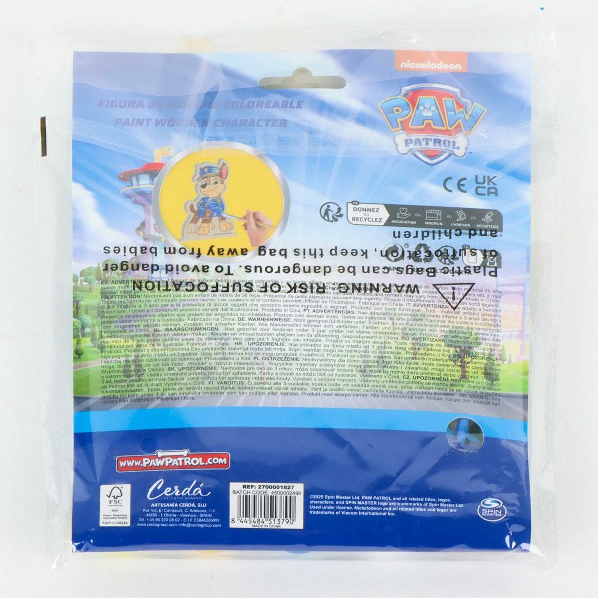 Set pentru Lucru Manual The Paw Patrol Lemn 14 x 18 x 5 cm - Jucarii si jocuri, Activități creative