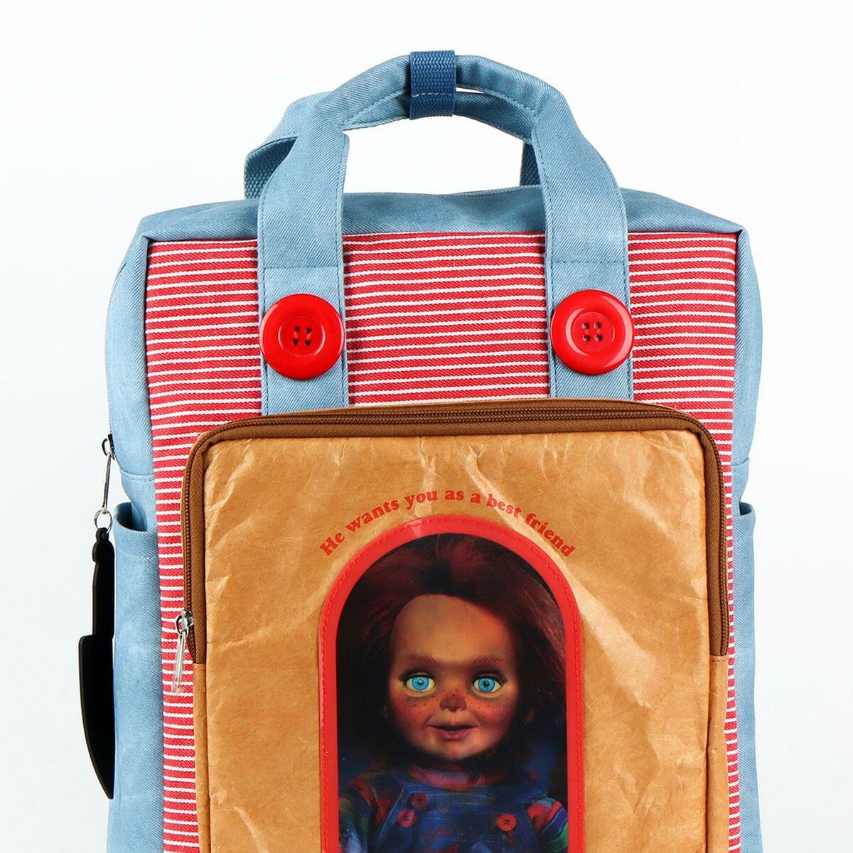 Ghiozdan Chucky Roșu - Birou și papetărie, Material școlar și educațional