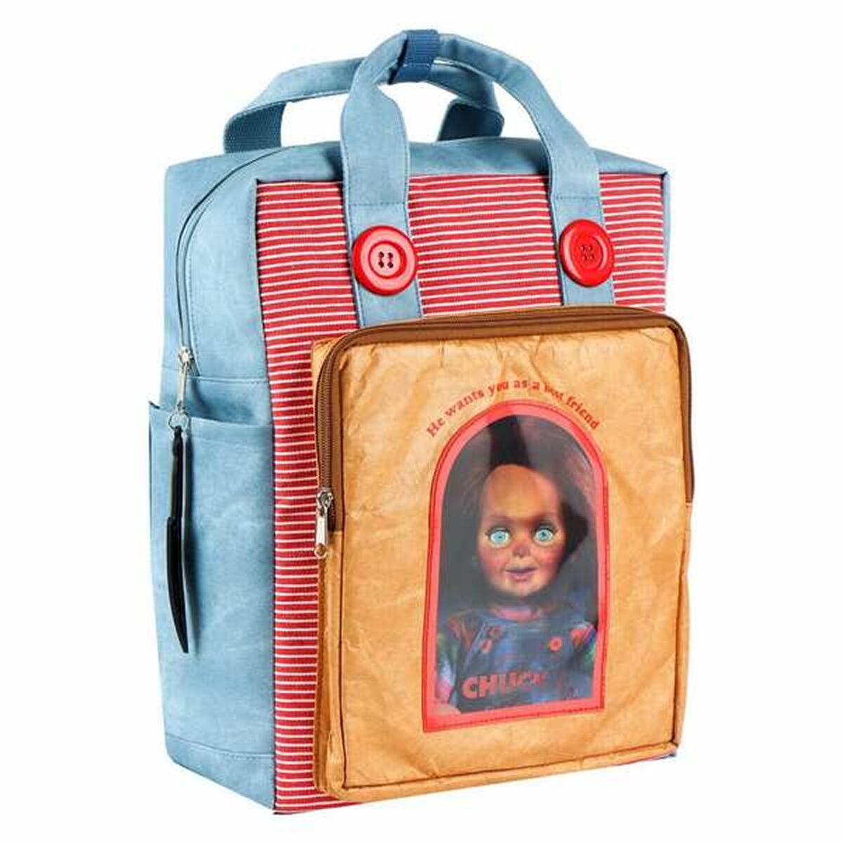 Ghiozdan Chucky Roșu - Birou și papetărie, Material școlar și educațional