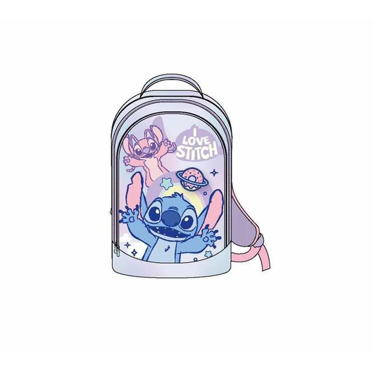 Ghiozdan Stitch Liliachiu 41 cm - Birou și papetărie, Material școlar și educațional