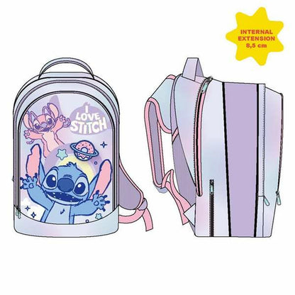 Ghiozdan Stitch Liliachiu 41 cm - Birou și papetărie, Material școlar și educațional