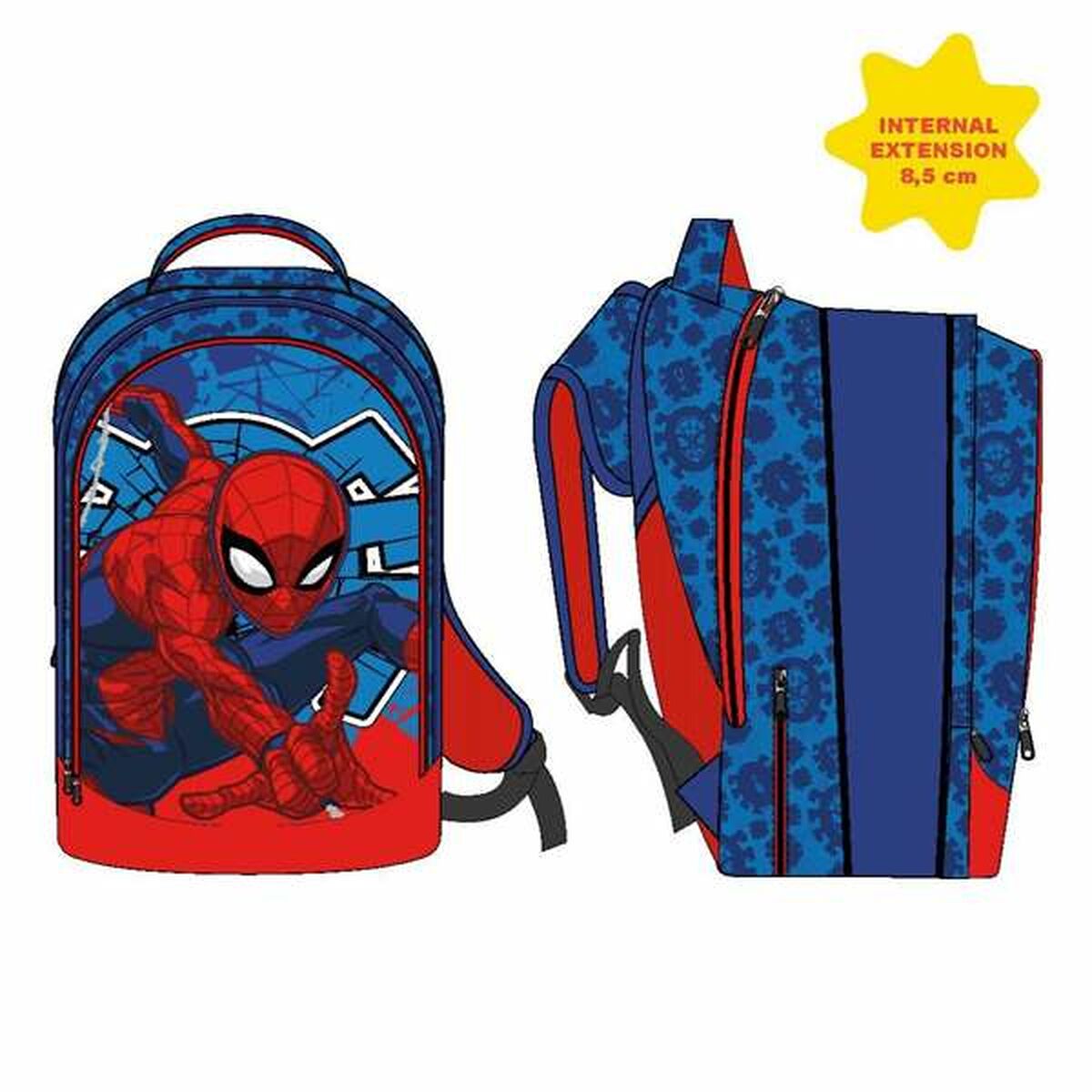 Ghiozdan Spider-Man Roșu 41 cm - Birou și papetărie, Material școlar și educațional
