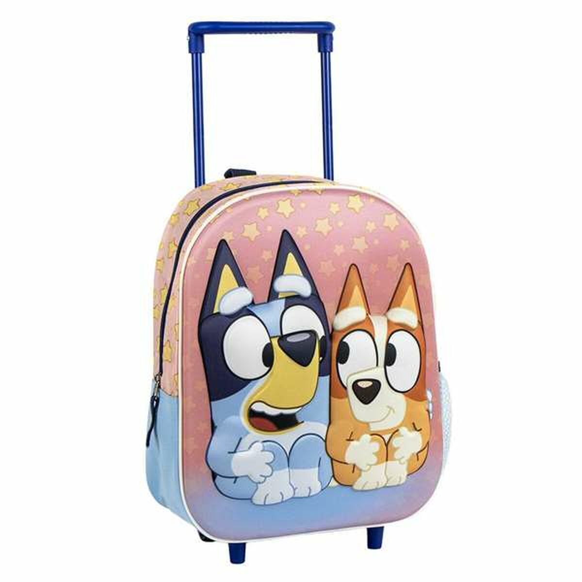 Ghiozdan 3D cu Roți Bluey Roz 25,0 x 31,0 x 10,0 cm - Birou și papetărie, Material școlar și educațional