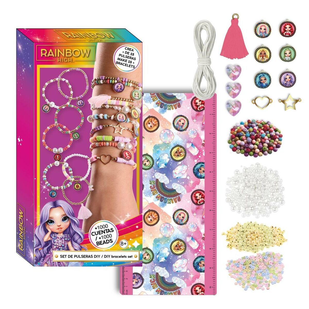 Kit de Creare Brățări Rainbow High - Jucarii si jocuri, Activități creative