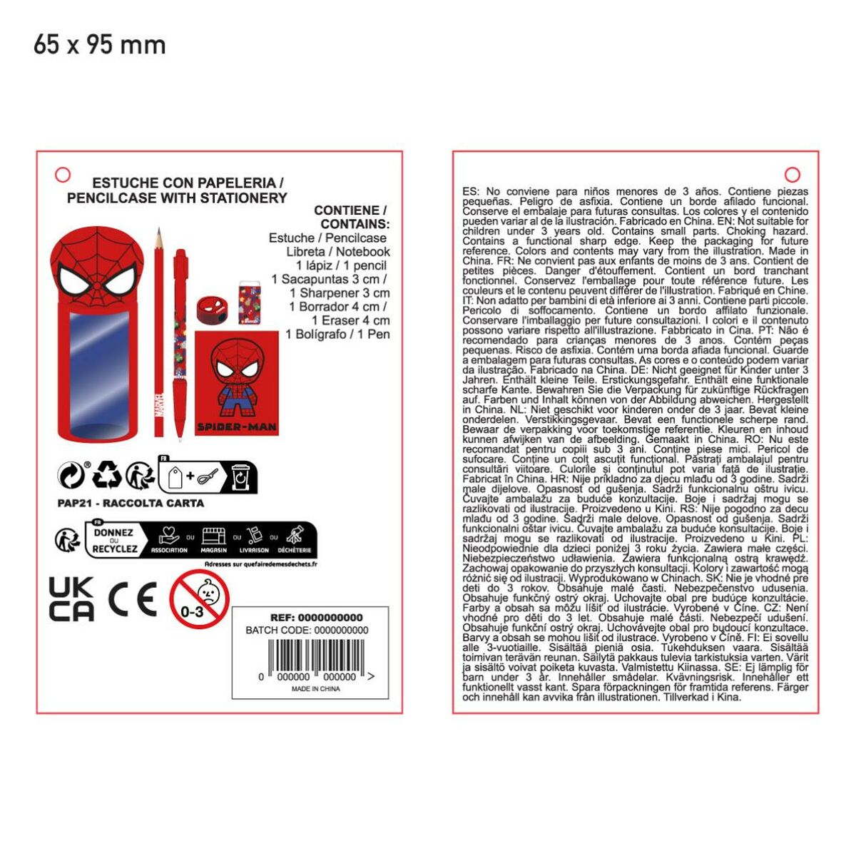 Penar cu Accesorii The Avengers Roșu - Birou și papetărie, Material școlar și educațional
